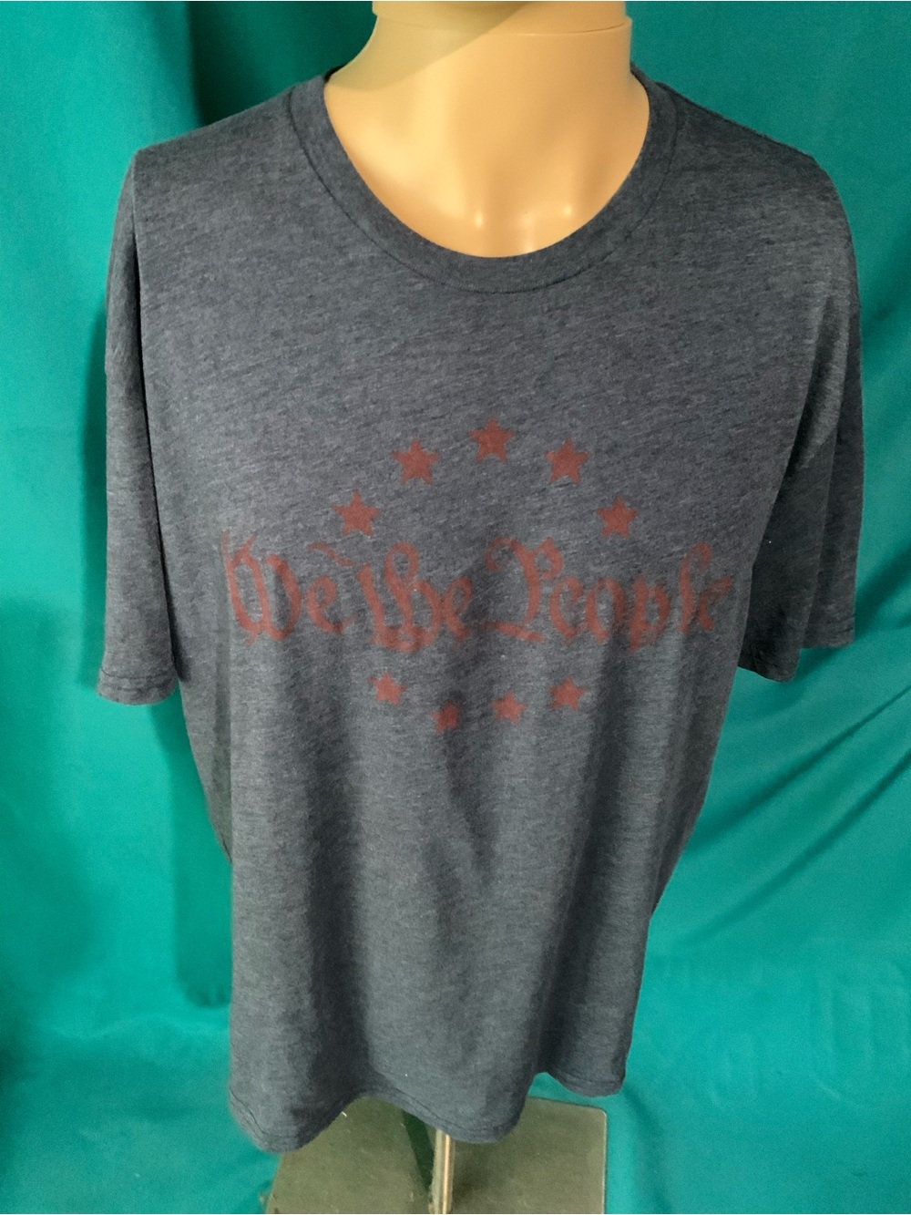 RED WHITE BLUE APPAREL, PATRIOTIC “WE THE PEOPLE” T- SHIRT, MEN’S XL